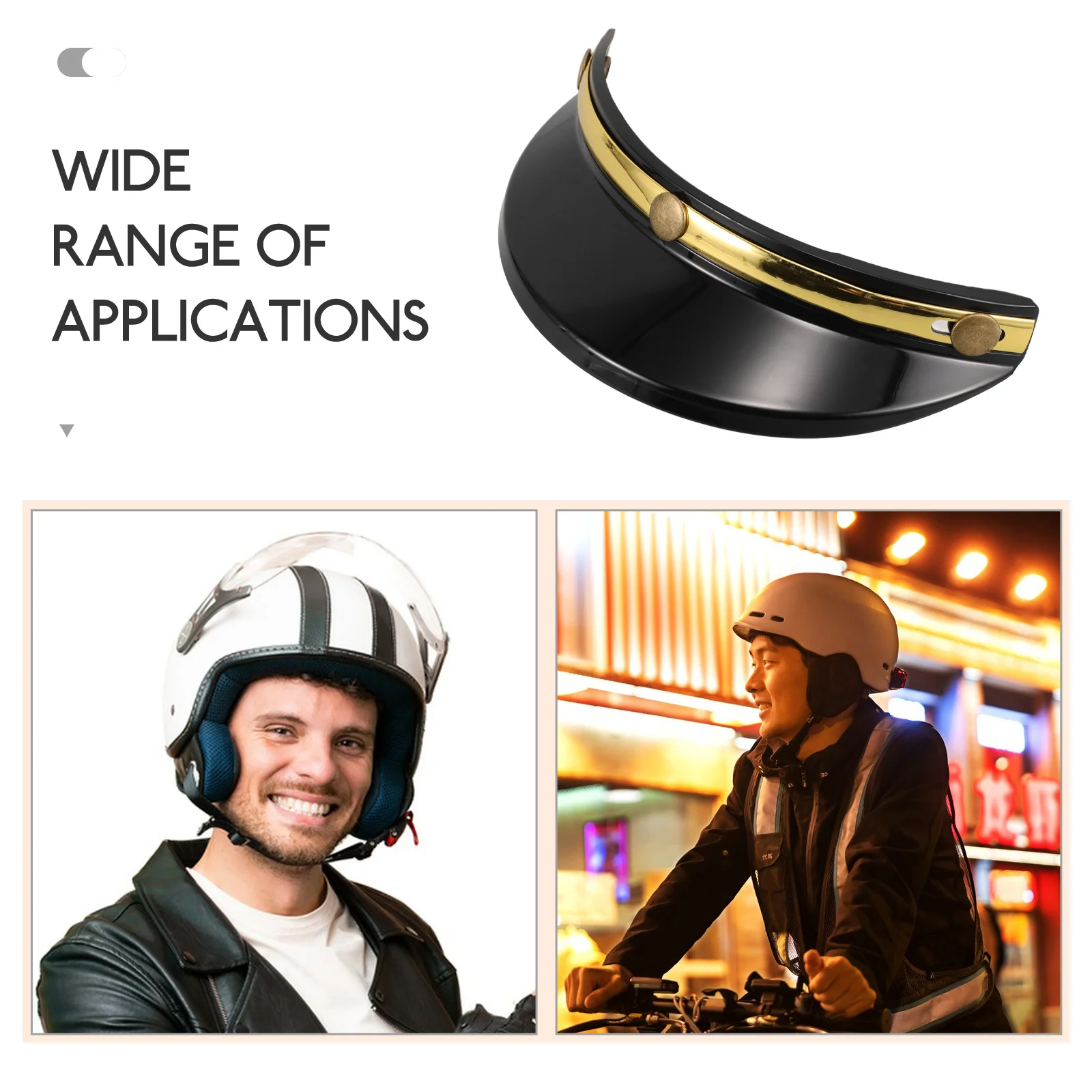 Face Visor Sun Shield Shade Equestrian with Replacement Bike Attachment Cycle for Motorcycle