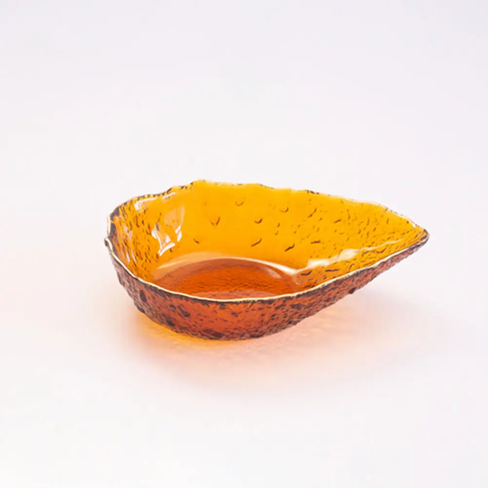 

Creative Glass Bowl Golden Rim Fruit Salad Serving Dish Home Tableware Semi Transparent Easy Clean Fruit Bowl