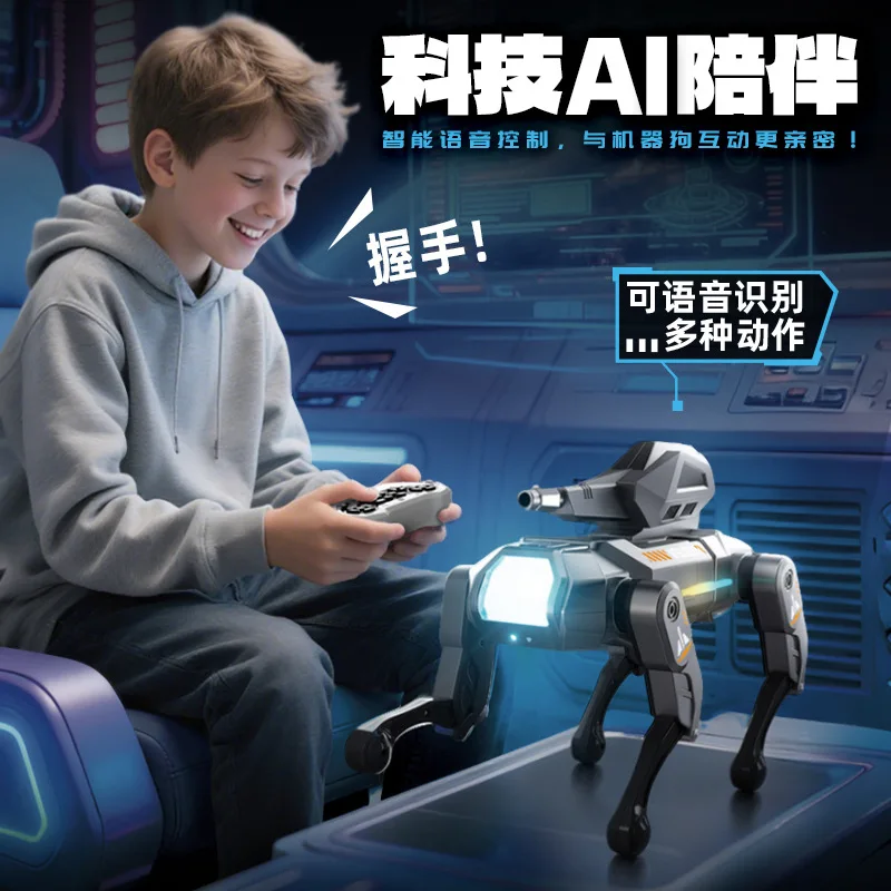 

2026 New AI Smart Robotic Dog Remote Control Music Dance Voice/Gesture Controlled Children's Novelty Toy Birthday Gift