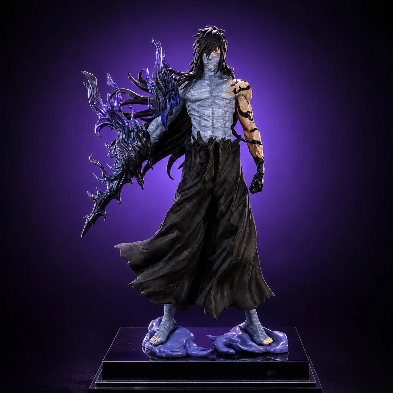 Figurine Anime Ichigo Kurosaki (Deux Formes) 26cm – Grande Statue de Collection, Décoration de Bureau, Jouet, Cadeau