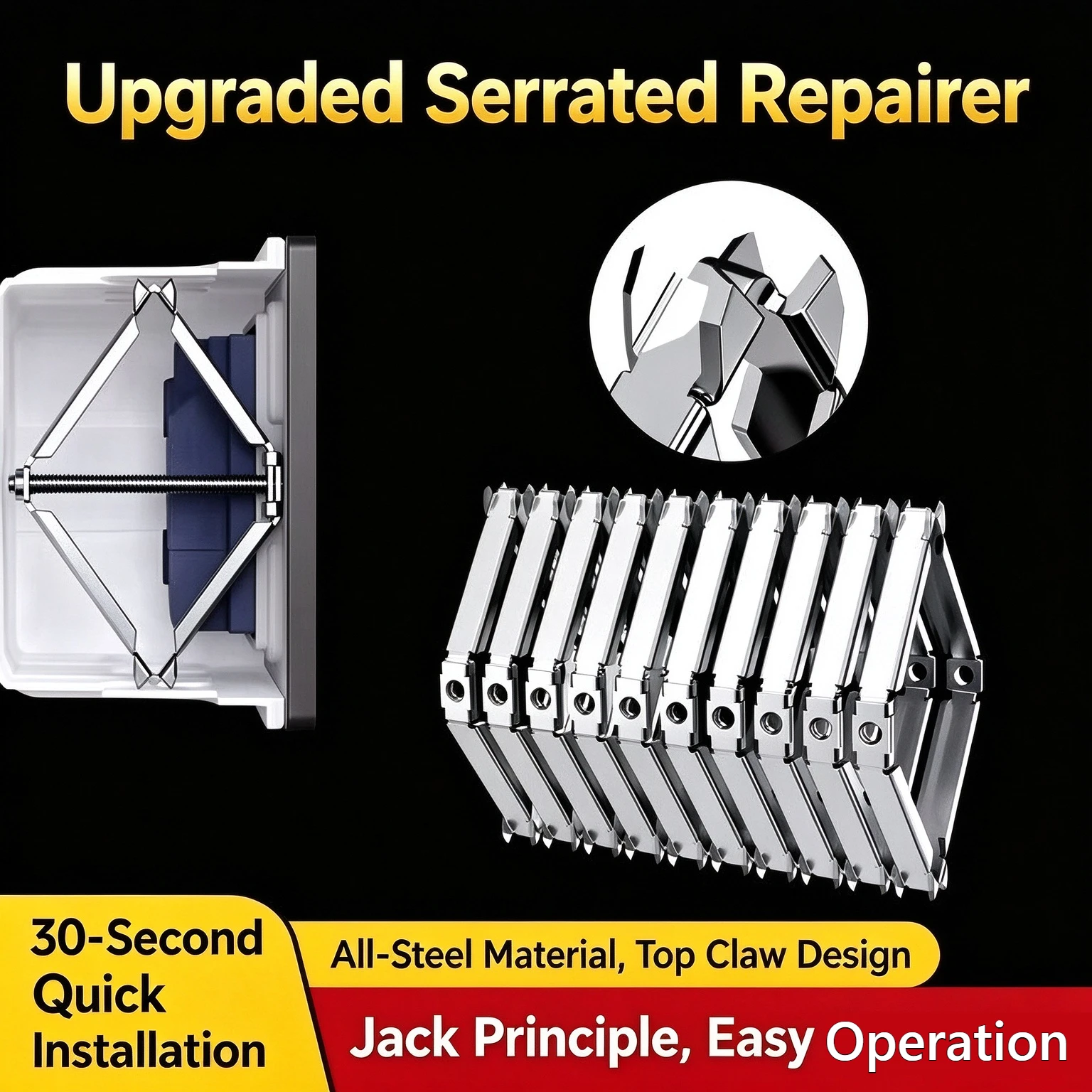 86-type junction box repair bracket, universal fastener for switches and sockets, quick-mount support for wiring box base repair