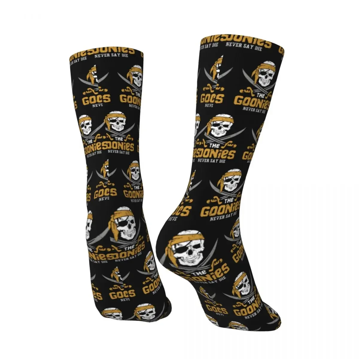 Funny Happy Impressive Men's Socks Vintage Harajuku The Goonies Hip Hop Novelty Casual Crew Crazy Sock Gift Printed