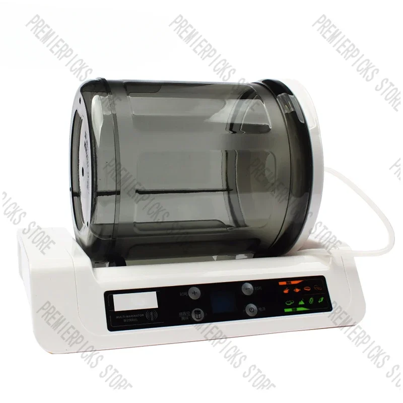 LCD Electric Vacuum Food Marinator Processor Hamburger Pickling Tumbling Meat Tumbler Barbecue Fried Chicken Bloating Machine 7L