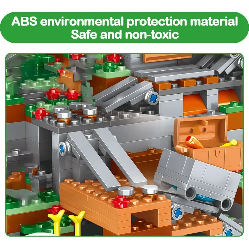 1315 قطعة من مكعبات بناء الإصدار الخاص من The Village مع مجموعة شخصيات ستيف #2