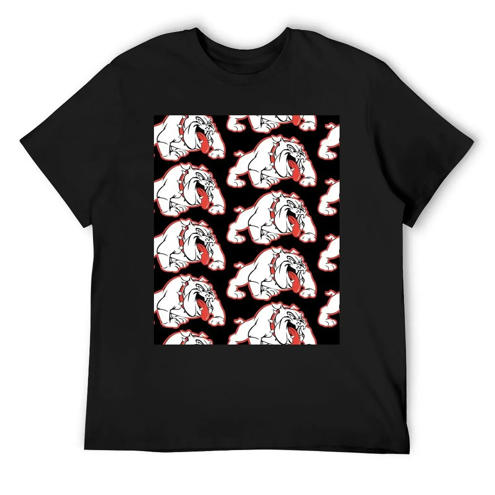 

Wilson Bulldogs Logo (Red Outline) T-Shirt anime figures funny shirt cotton customs design your own blacks mens fashion