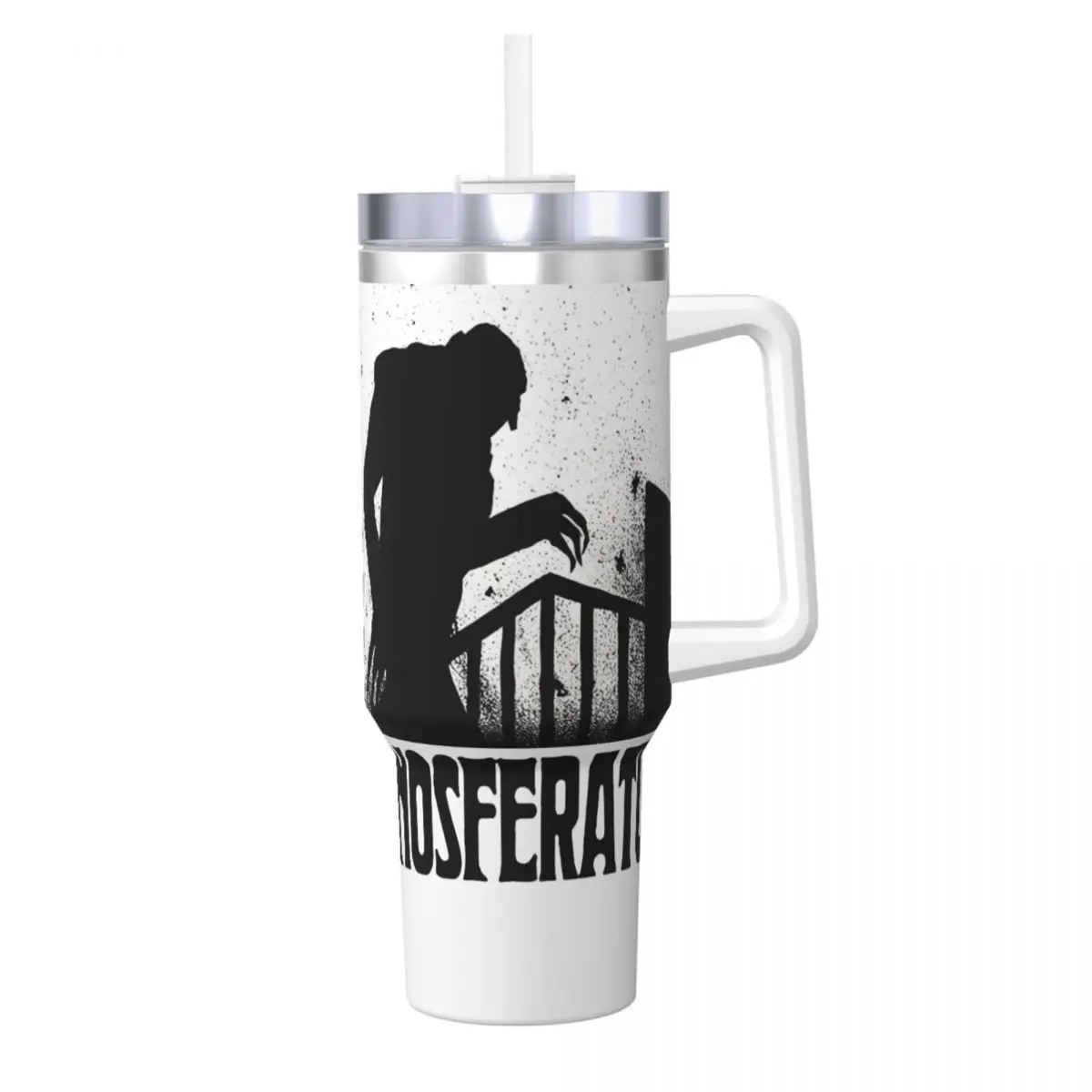 Nosferatu Horror Movie Stainless Steel Tumbler Beach Car Mugs Large Capacity Thermal Mug Leakproof Drink Milk Tea Water Bottle