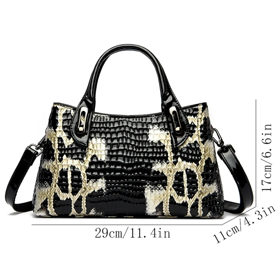 Fashion Serpentine Luxury Shoulder Crossbody Bags for Women 2024 Fashion Purses and Handbags Ladies High Quality Casual Tote Bag