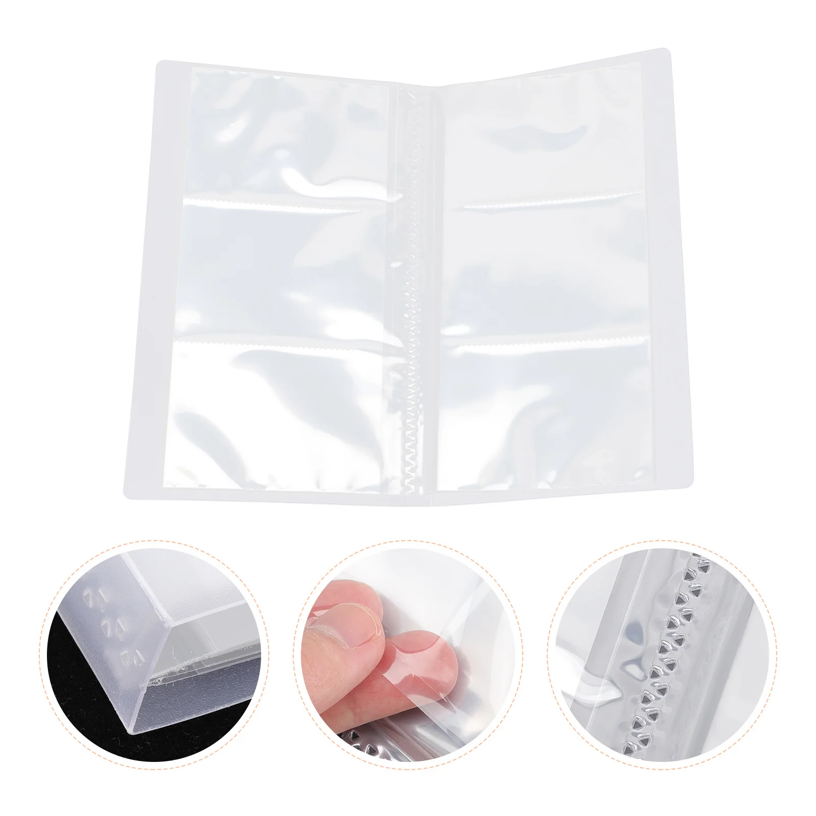 

Clear Jewelry Book Organizer Transparent PVC Material Travel Jewelry Case Multi-Grid Large Capacity Earring Organizer