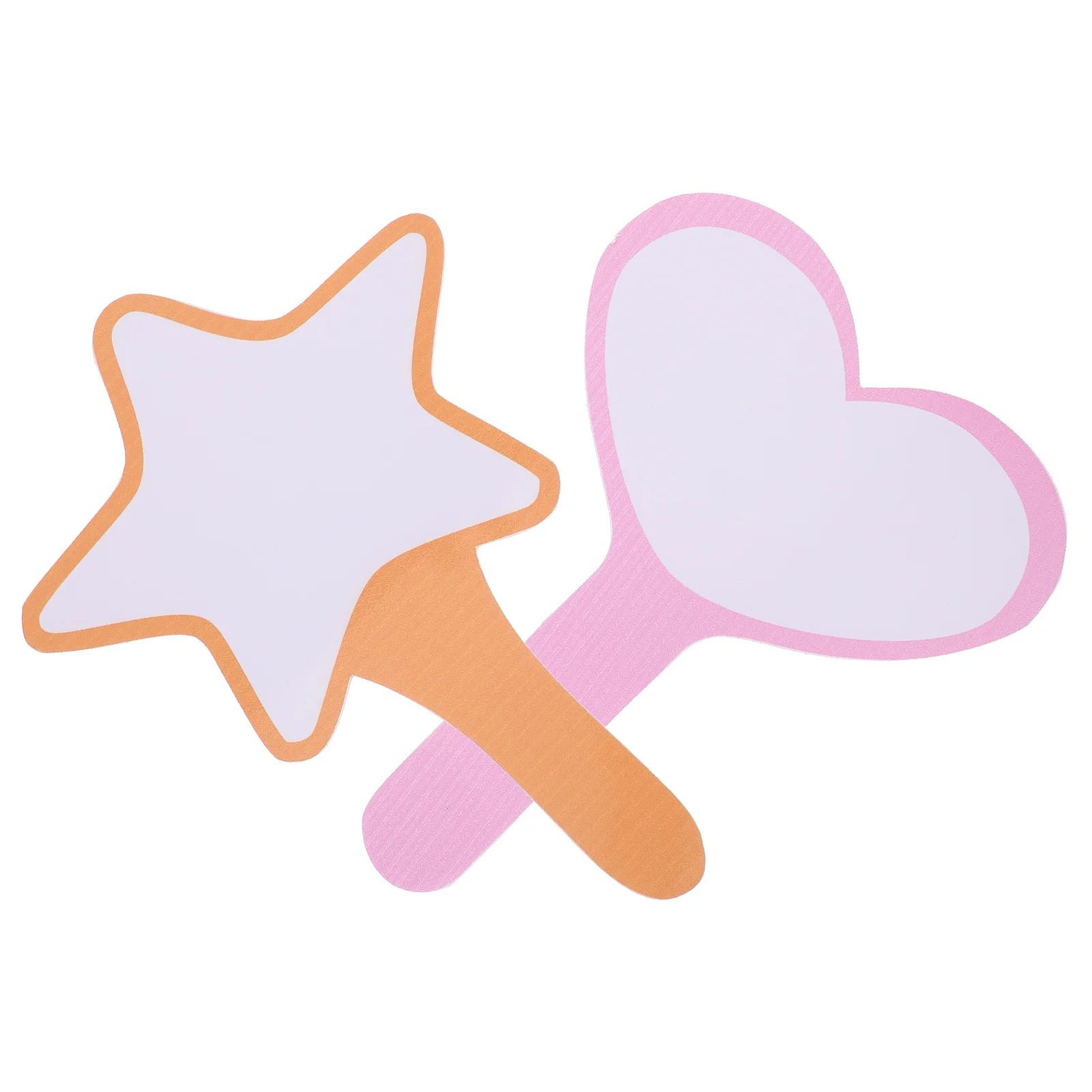 2pcs 휴대용 화이트보드 폼 소재 휴대용 드라이 지우기 보드 투표용 DIY 쓰기 경매 교실 재사용 가능한 미니