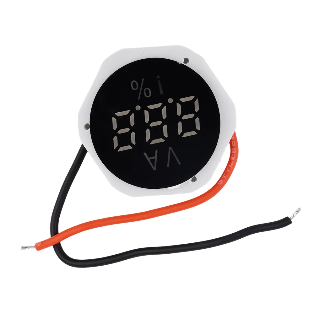 Imagem -06 - Fios dc 4.0130v Led Digital Voltímetro Monitor de Tensão à Prova Dágua Tester 7.4v 12v 15v 24v Bateria Car Volt Meter Novo