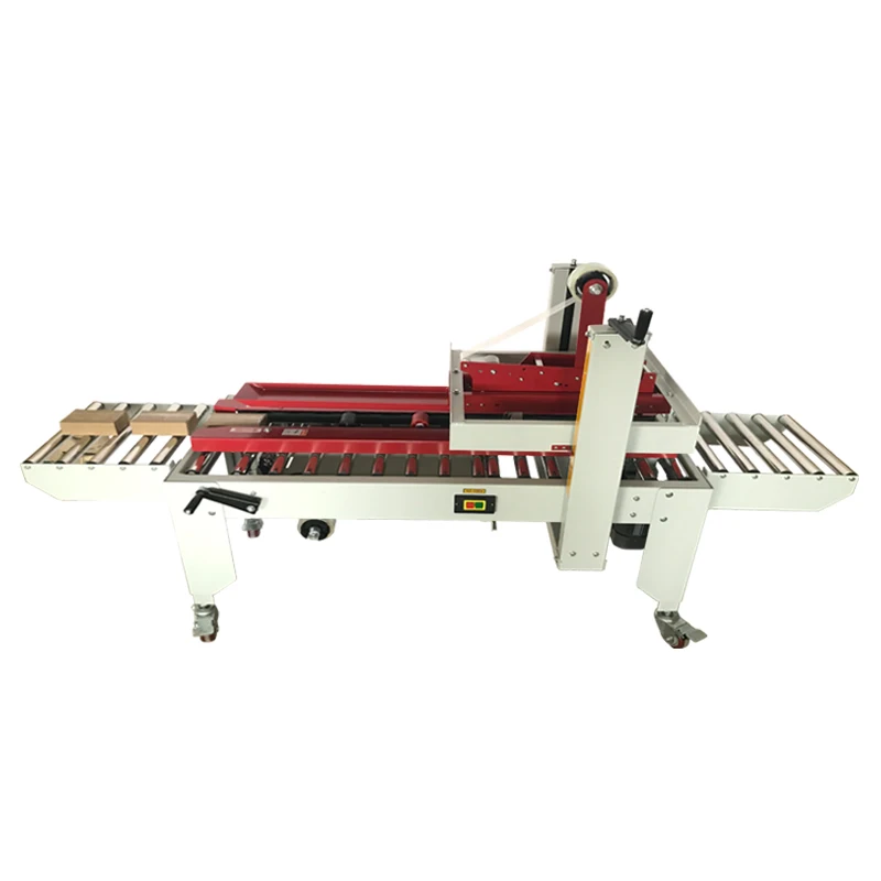 Automatic adhesive tape sealing machine for left and right drive airplane box,Small cartons No.1 to No.13 can be sealed