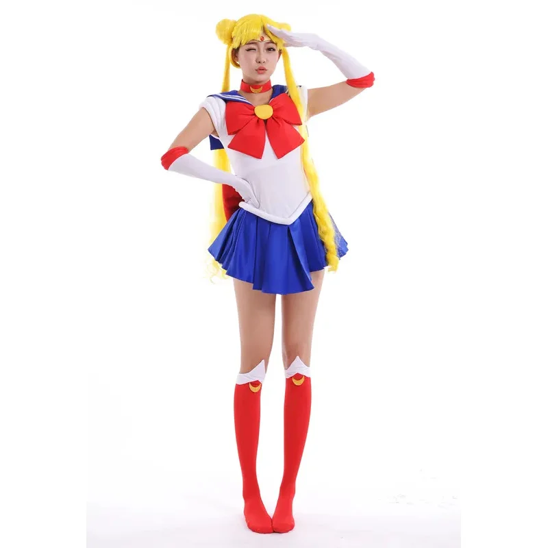 Anime Cosplay saior stars Usagi tsurino dress earring wig WOMEN'S dress corsetry cosplay costumes Halloween