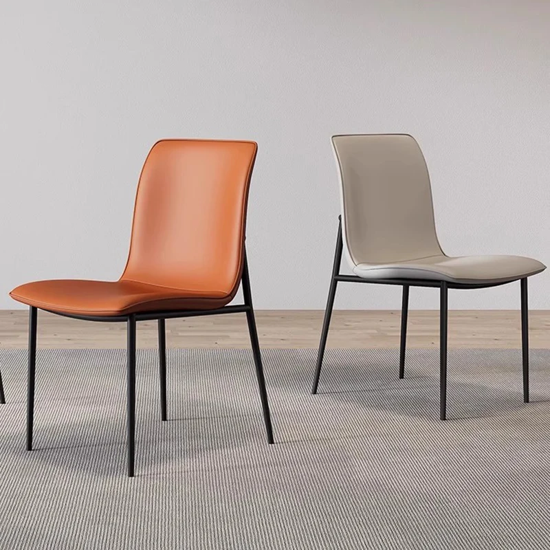 Set Of 2 Minimalist Dining Chairs Classic Luxury Premium Stackable Dining Chairs Aesthetic Nordic Chaise Restaurant Furniture