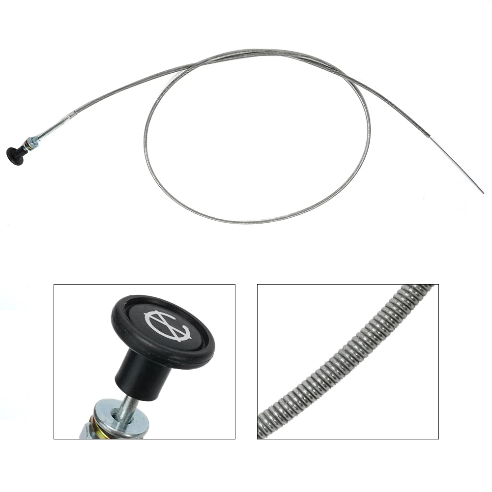 96 inch Choke Control Cable with Push Pull Action and 50 mm Choke Pull for Lawn Mower Tractor and Generator Repairs
