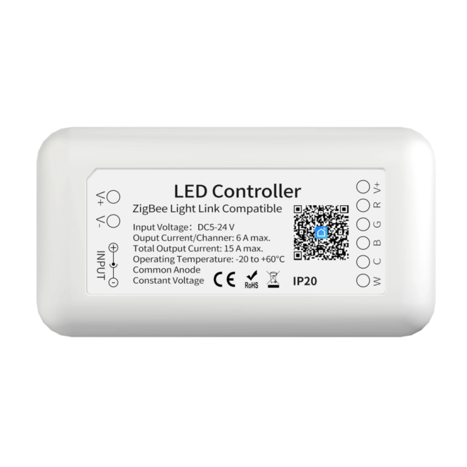 Mini Strip Light Controller Dc12 Endurable Brightness Adjustable Color Changing App Control For Amazon Alexa 15a Dimmable Safe