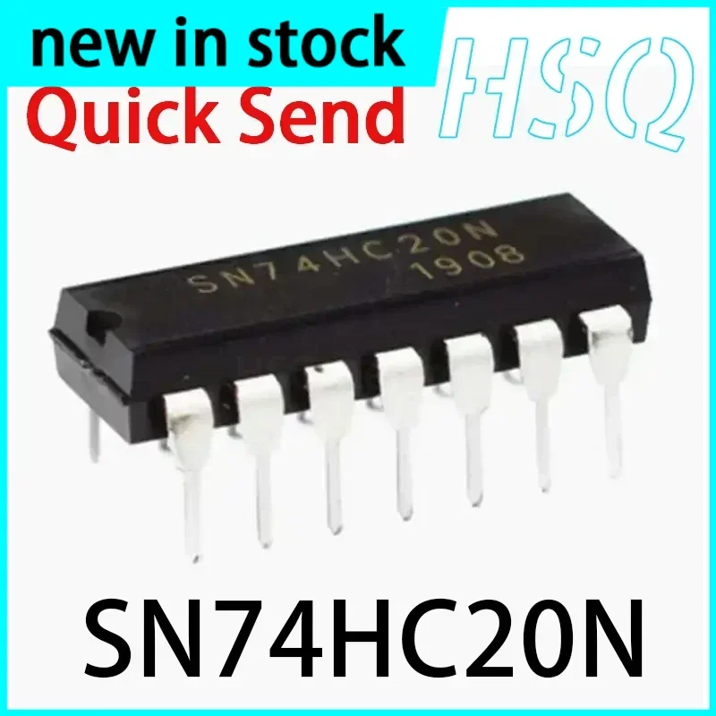 10PCS New SN74HC20N 74HC20N DIP-14 Dual 4-input NAND Gate