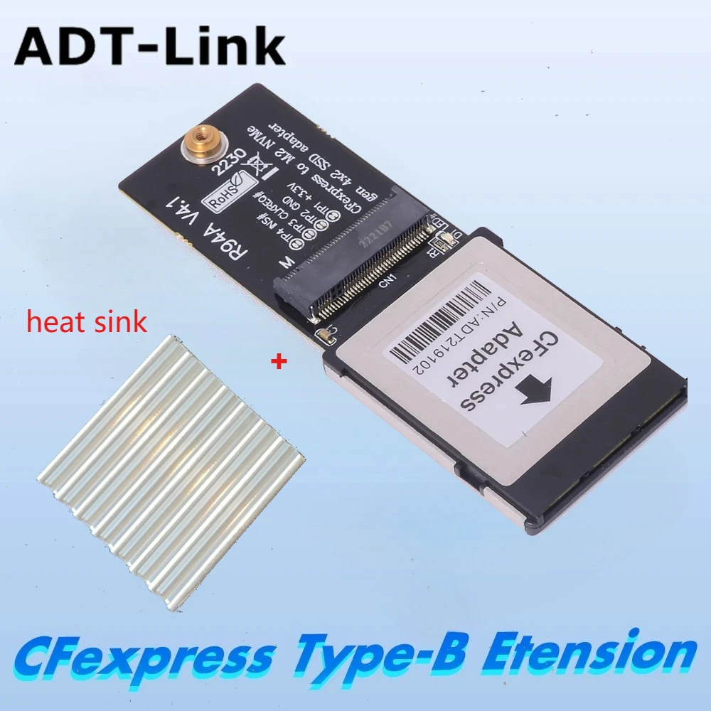 

Карта расширения CF Express Type-B в M.2 NVME PCIe 4.0 Gen4x2 M.2 SSD-адаптер CFexpress для Canon Sony XBOX WD CH SN530