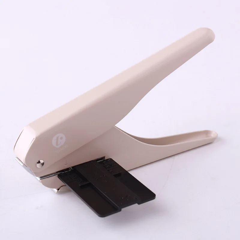 KW-TRIO Mushroom Hole Shape Punch for H Planner Disc Ring DIY Paper Cutter T-type Puncher Offices Supplies Stationery