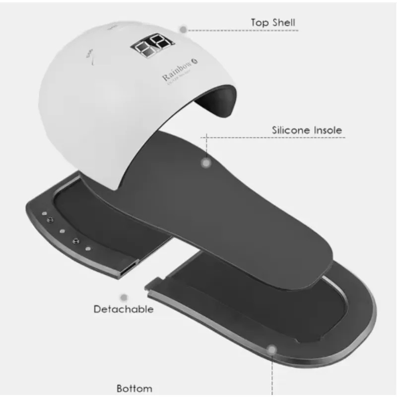 Mini Nageltrockner LED Schnell Trocknend Nicht Schwarz Hand Fuß Öl Kleber Backen Fingernagel Lampe Uv Led Lampe Wärme Werkzeuge Kunst