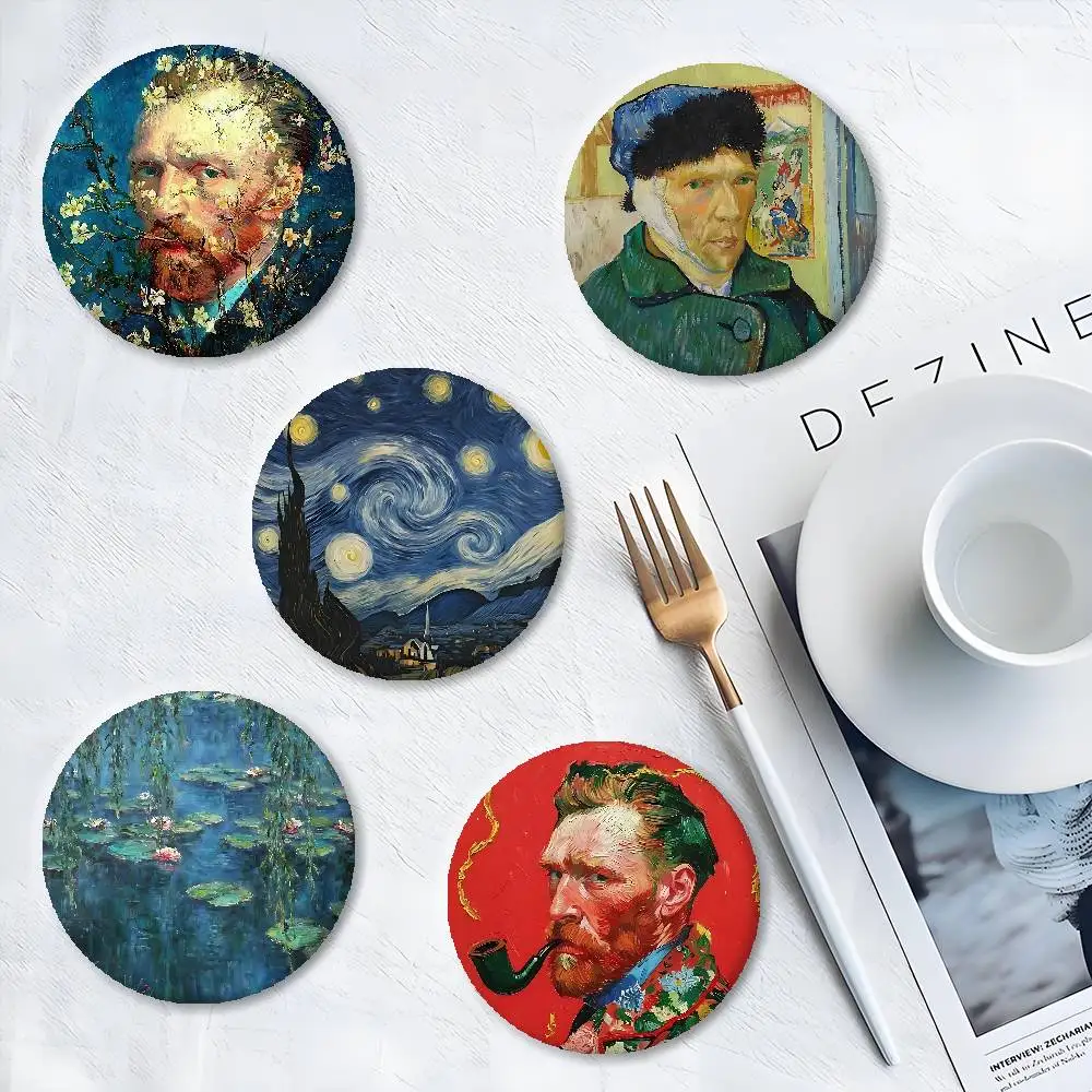 Van Gogh Oil Painting Badges Tinplate Soft Button Pin Brooch Metal Badge Custom Jewelry Accessories Hat Bag Lapel