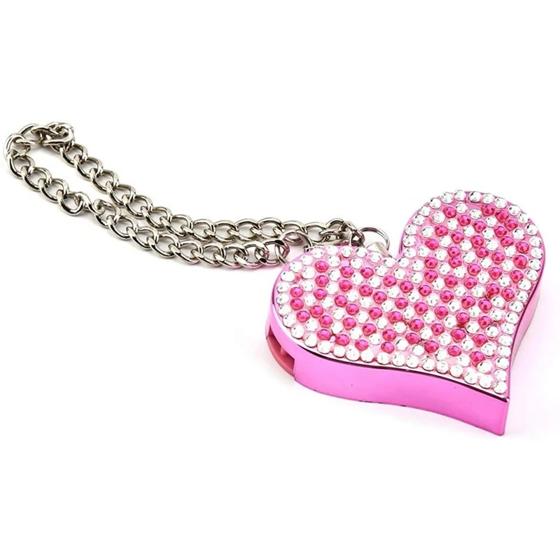 130DB Personal Alarm,Heart Shape Personal Security Alarm Keychain Siren,For The Ladies, For Elderly,Women,Kids,Etc