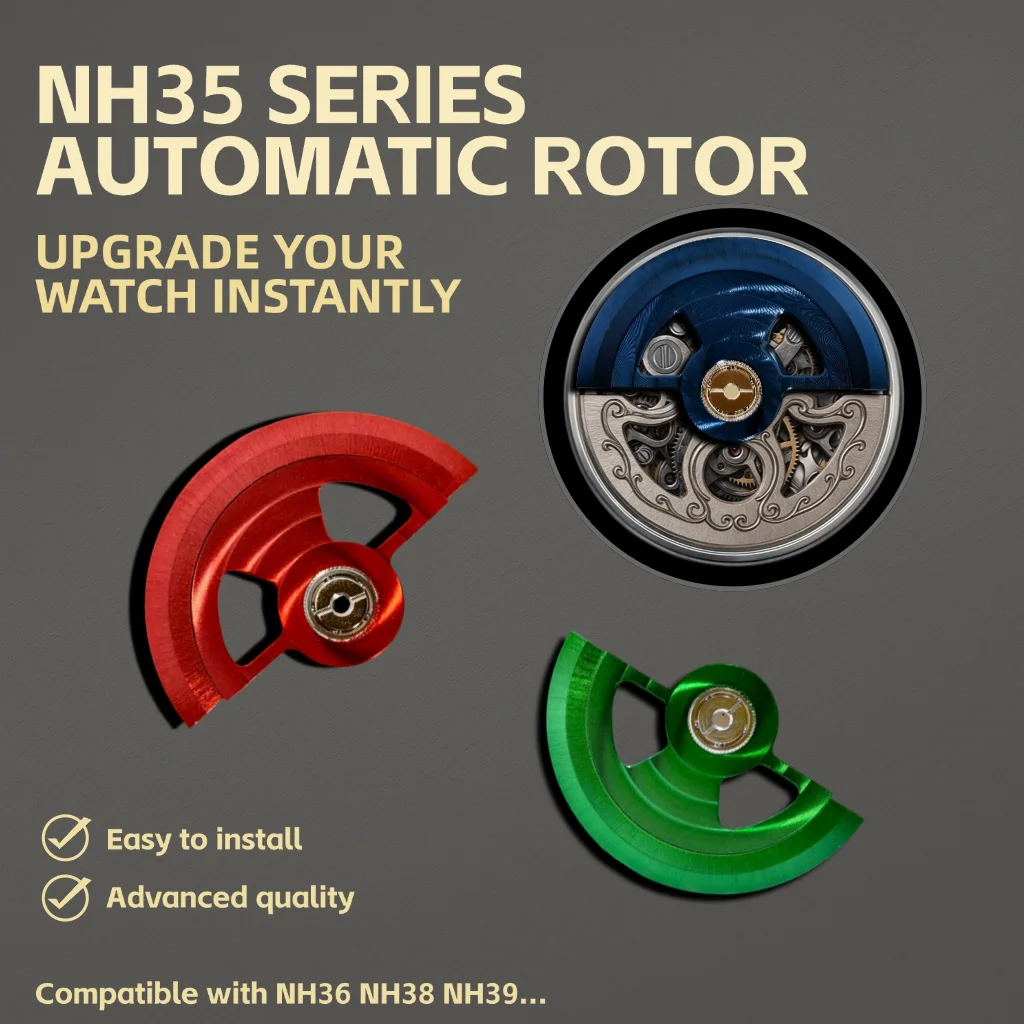 

Watch Movement Rotor Part Mod NH Oscillating Weight Rotor Automatic Rotor for NH34 NH35 NH36 NH38 NH39 Movement Auto Hammer