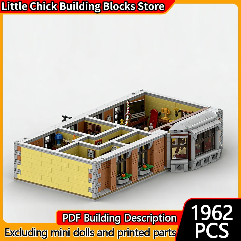 

City Street View Model MOC Building Bricks Popular TV Drama Scene Modular Technology Children Holiday Gifts Assemble Toys Suit