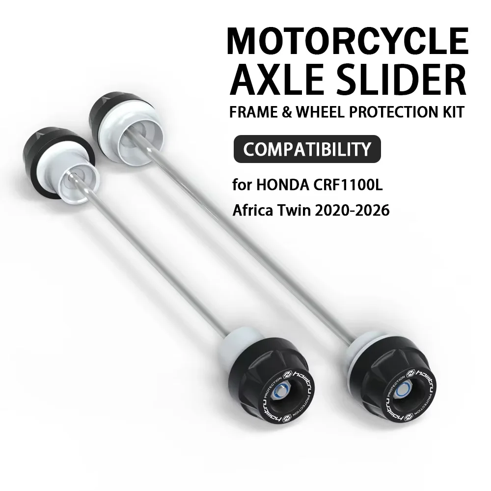 Motorcycle Spindle Bobbins Protection Set for HONDA CRF1100L Africa Twin 2020-2026 Anti-fall Front Rear Wheel Spindle Crash Ball