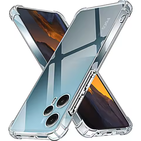 Poco F5 Pro Back Cover Clear Case for Xiaomi Poco X5 Pro Phone Cases on Poco X4 X3 NFC M5s M4 Pro M3 F4 F3 GT X F M 5 4 3