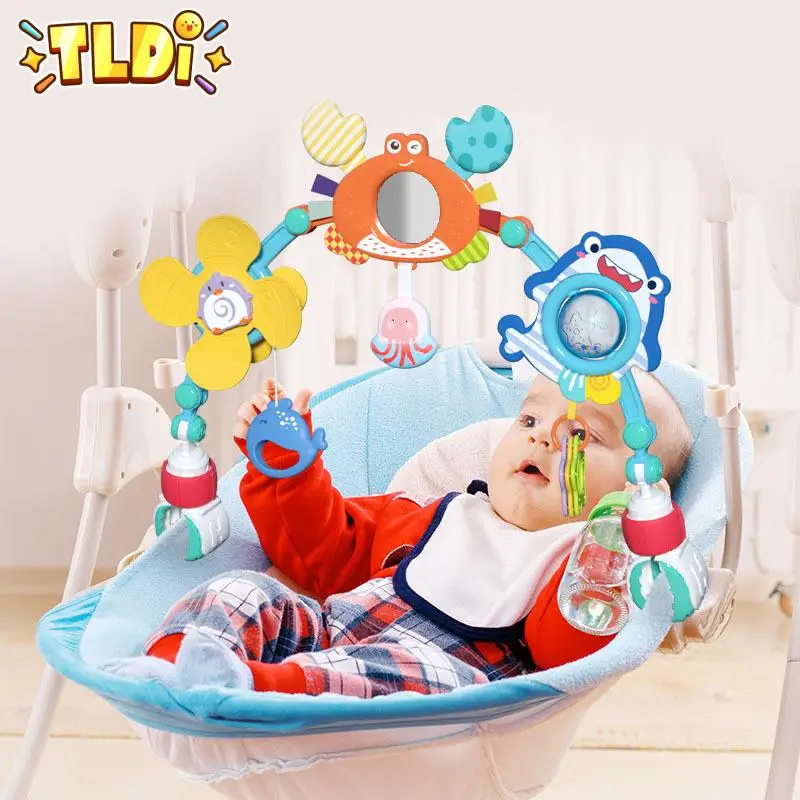 

Baby Crib Hanging Rattles Toys Car Seat Toy Soft Mobiles Stroller Crib Cot Spiral Toy Pram Hanging Dolls for Babies Newborn Gift