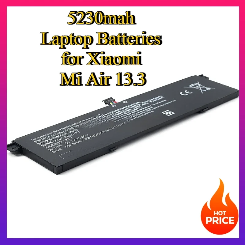 

5230mah Laptop Batteries for Xiaomi Mi Air 13.3 Inch R13B02W R13B01W Notebook Battery 161301-01 161301-CN 161301-FF Tablet