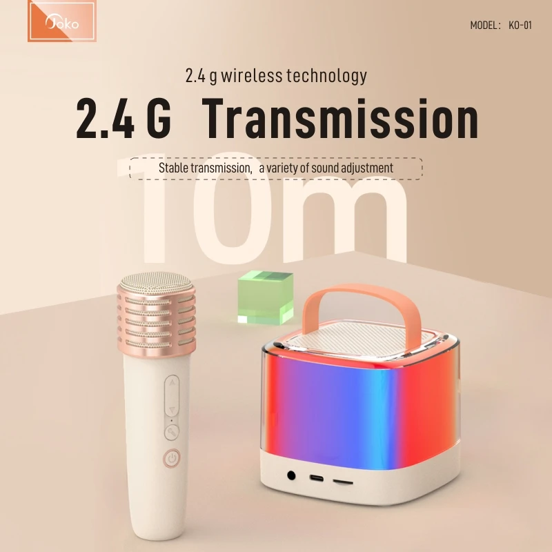 

KONFULON Portable Small Size Speaker Wireless Bluetooth Speaker with Microphone Wireless Karaoke Machine Portable Mini Speaker