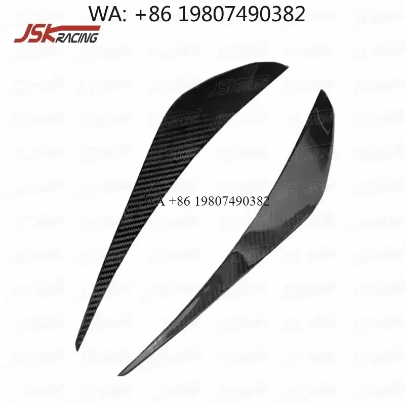 Wmwmnu Dry Carbon Fiber Front Bumper Canards Splitter for 720S 2017 2018 2019 Car Body Kit Lip Spoiler Accessories