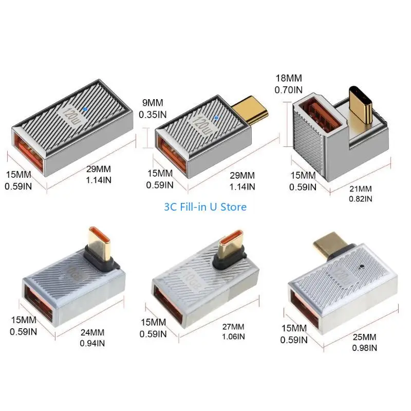 G8TA USB C Male to USB Extender Extender Converter موصل مزامنة البيانات