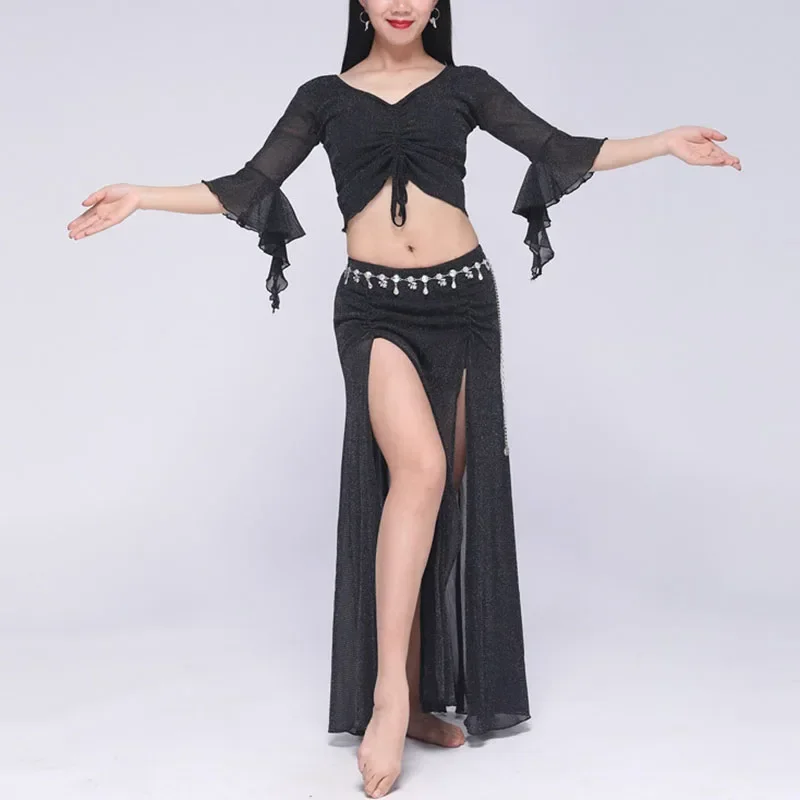 Belly Dance Skirt Practice Clothes Long Skirt Suit Luxury Modern Dance Performance Carnaval Costumes Sexy Woman 2023 Newest