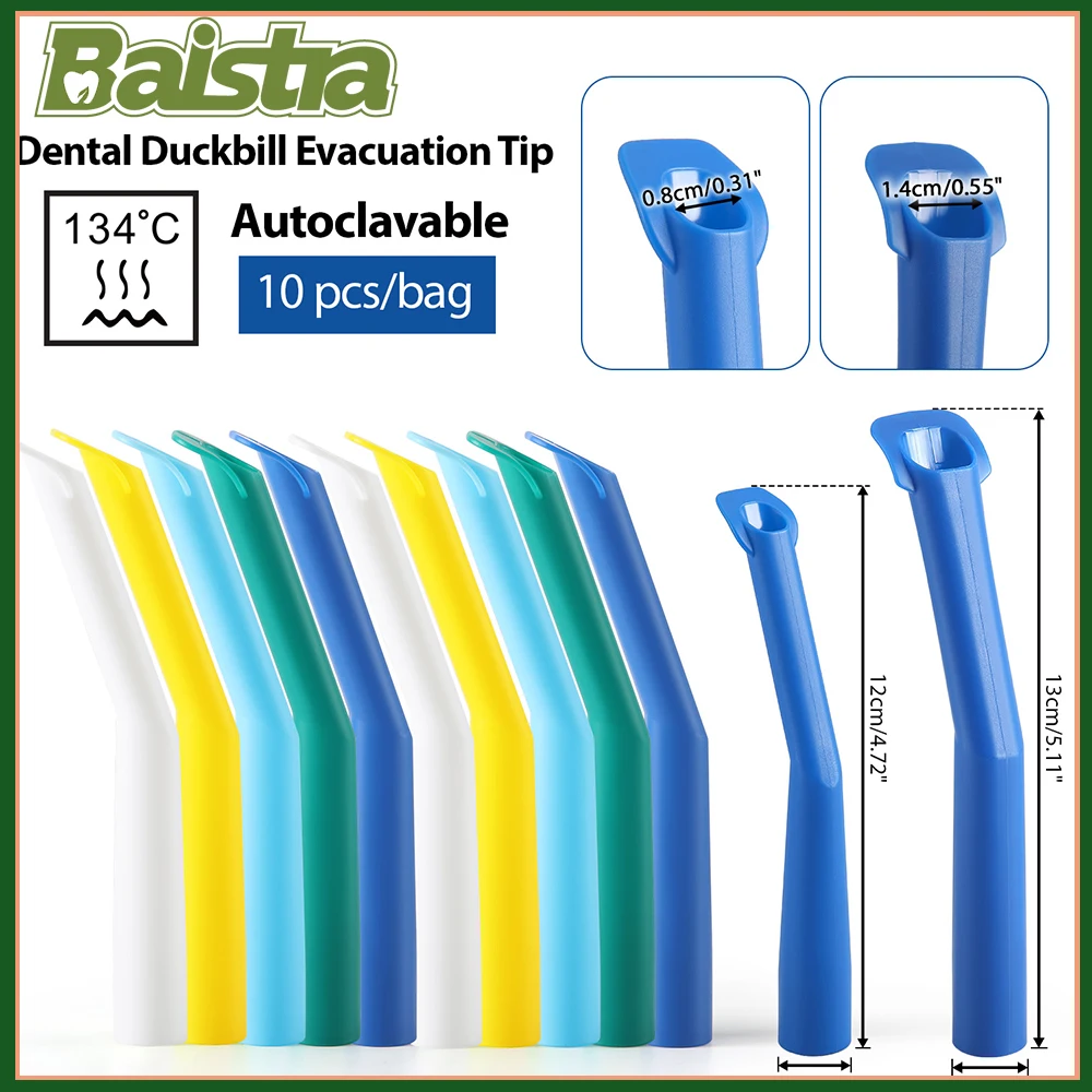 

10 шт./пакет AZDENT, автоклавируемые сильные всасывающие насадки, автоклавируемые стоматологические насадки для эвакуации утки, стоматологический материал