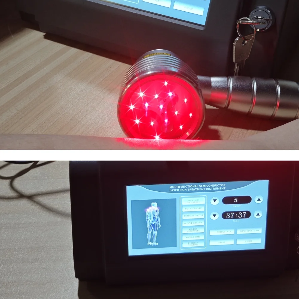 Advanced Wound Healing Laser Device, 650nm+808nm Medical Grade Therapy for Post-Surgery Care and Pain Relief