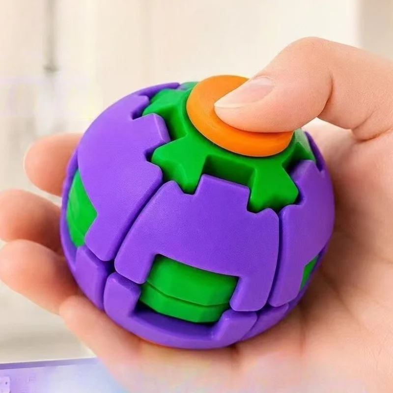 EDC Mecha Transform Fidget Spinner Roller Squeeze Rotating Fingertip Spinning Top Tip Stress Relief Sensory Toy For Children Men