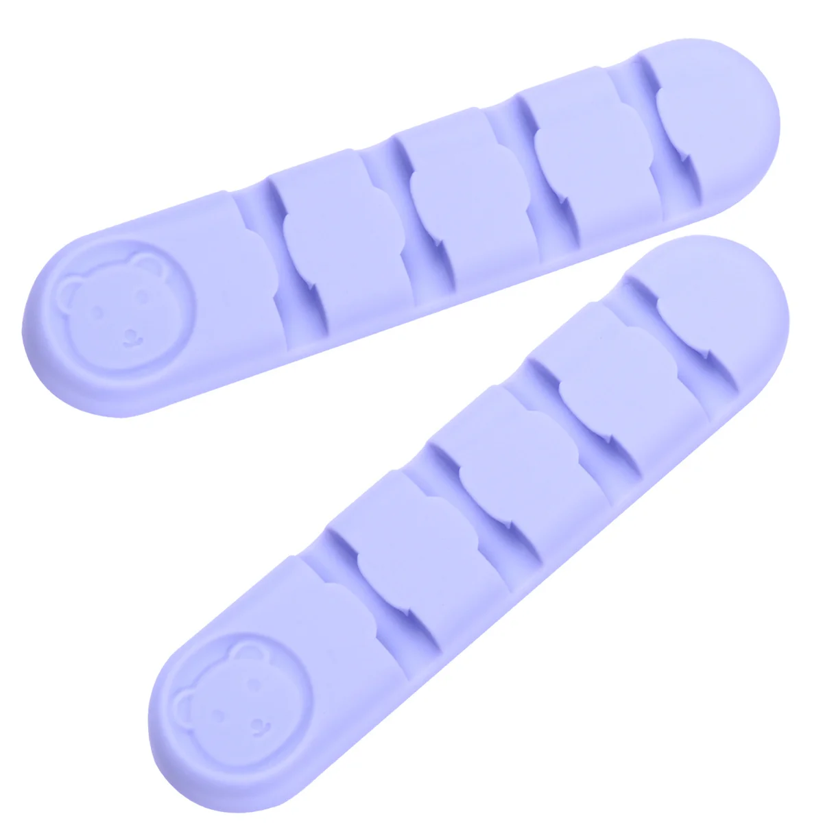 2 pçs organizador de cabo de dados auto adesivo suporte de cabo de silicone clipes de gerenciamento de fio de mesa clipe de cabo usb roxo