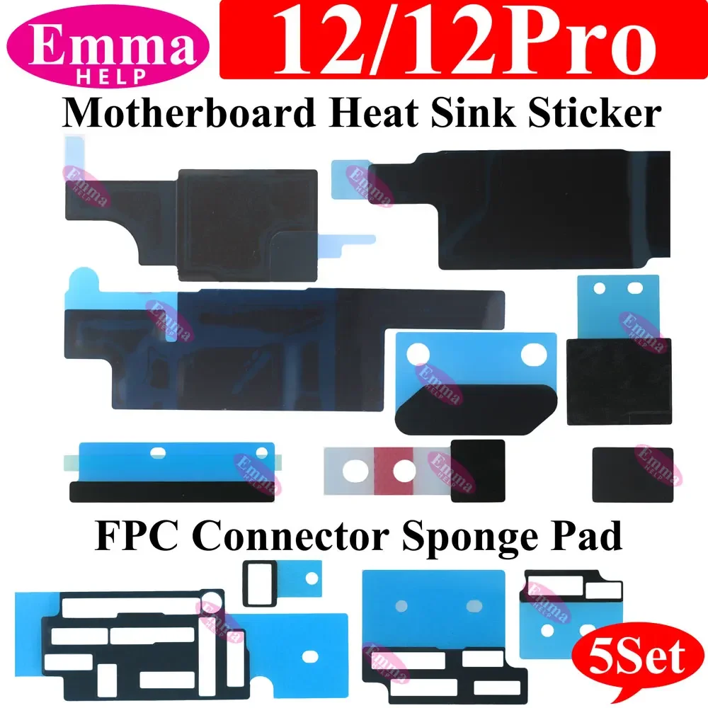 Heat Sink Sticker Anti-Static Logic Board Dissipation Cooling Glue For iphone 11 12 13 Pro Max FPC Connector Sponge Tape Sticker