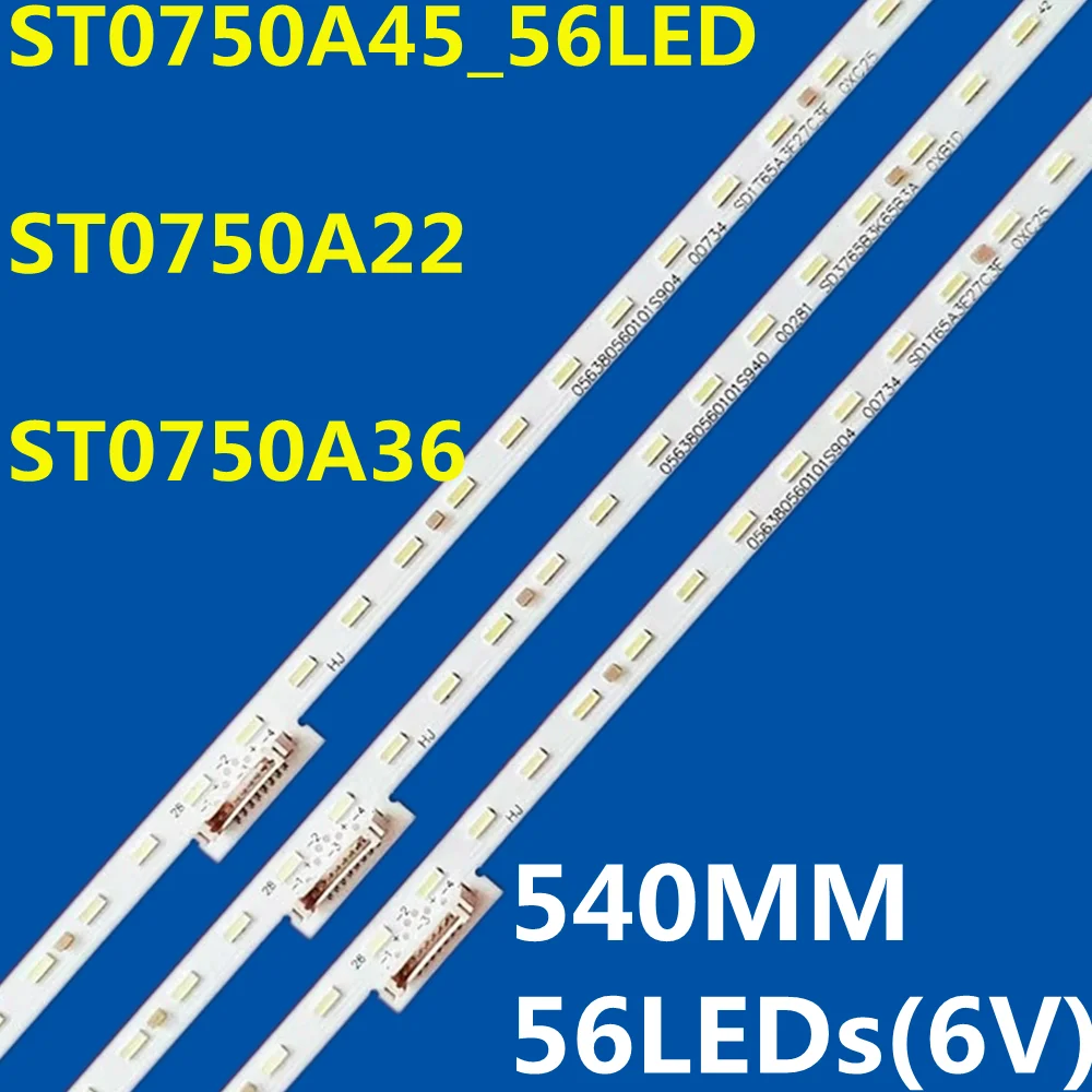 

15PCS LED Backlight Strip For KD-75XG8596 XBR-75X850G XBR-75X850F ST0750A22 ST0750A36 ST0750A45_56LED 734.03509.0001 V750QWME02