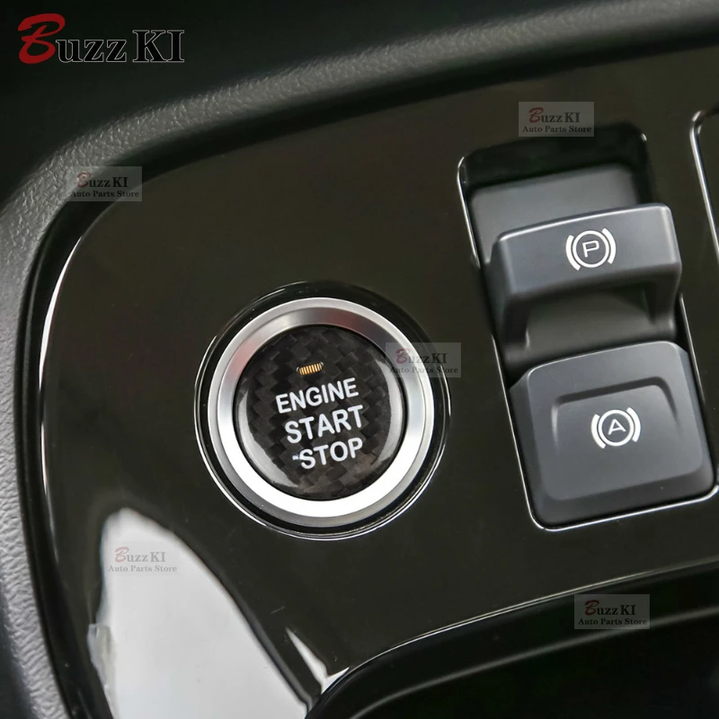 실제 탄소 섬유 스티커, Haval H2 H2S H4 H6 H7 H8 H9 C50 N6 M6 F7 F7X WEY VV6 VV5 P8 자동차 엔진 시동 단추 점화