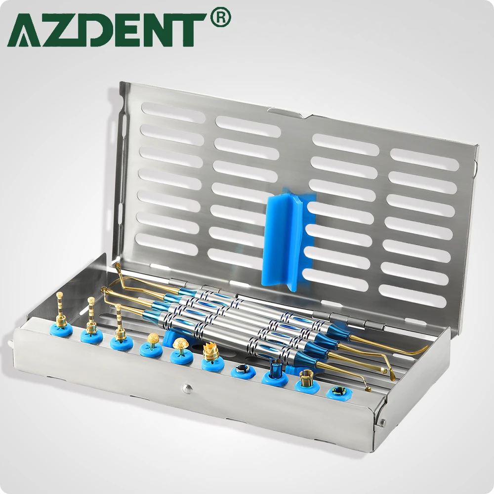 AZDENT Dental Sinus Lifting Elevation Kit Dentist Implant Drills Stoppers Guided Implant Surgery Kit Surgical Tools