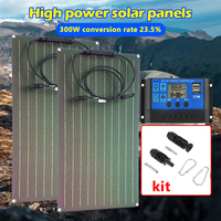 300W Solar Panel 18V Photovoltaic Power Bank Kit 60A 100A Controller Solar Plate for Home/Camping/RV/Car Fast Battery Charger