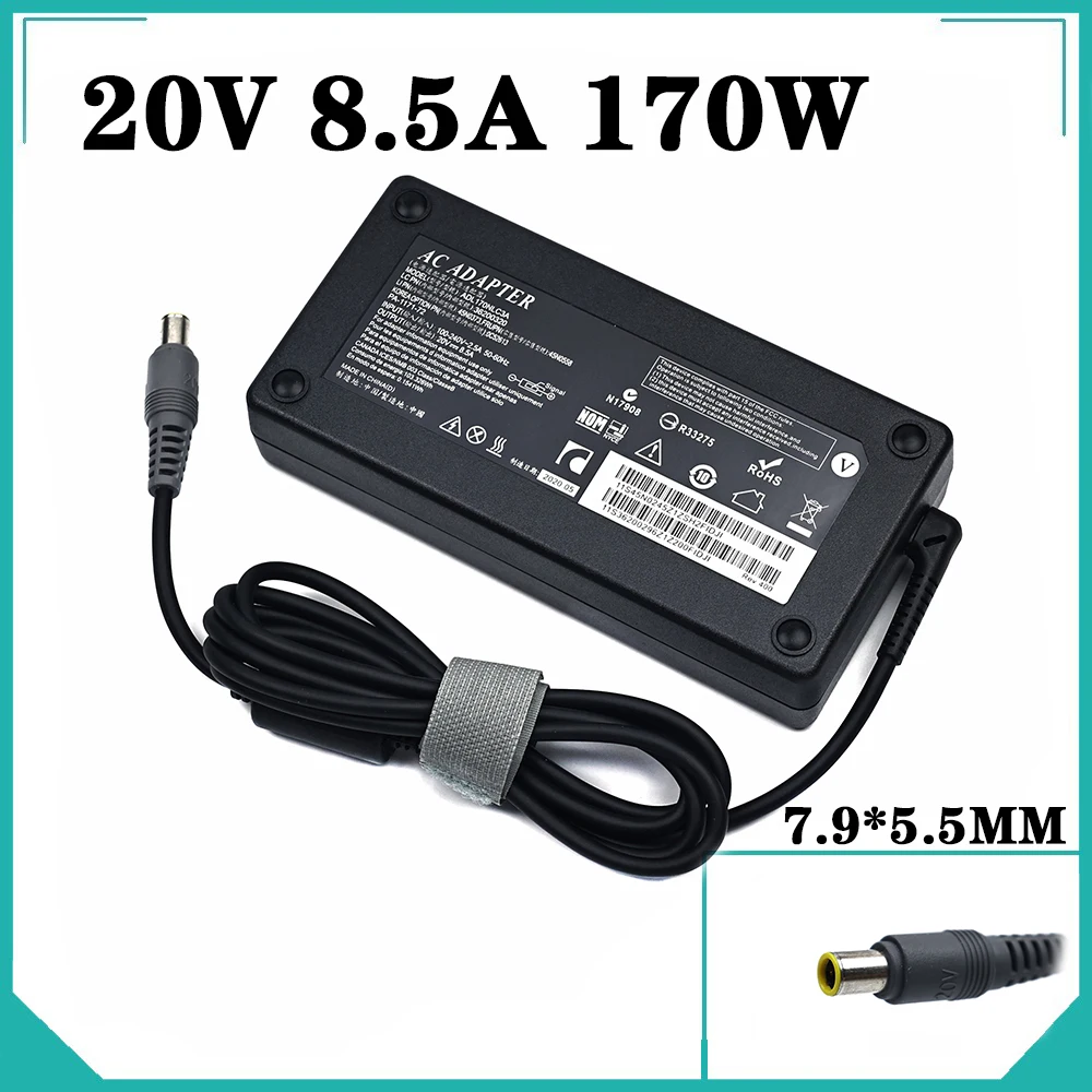 

20V 8.5A 170W 7.9*5.5mm Laptop AC Adapter Power Charger For Lenovo ThinkPad W520 W530 T520 45N0111 45N0112 45N0113 45N0115