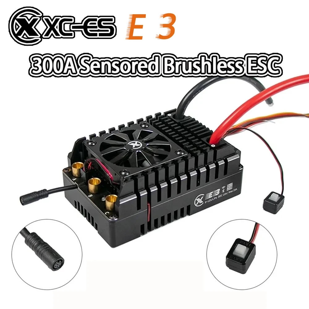 XC E3 300A 6-12S LiPo Sensored Brushless ESC สำหรับรถโมเดล 1/5 รถมอนสเตอร์ คุณสมบัติและประสิทธิภาพที่น่าสนใจ