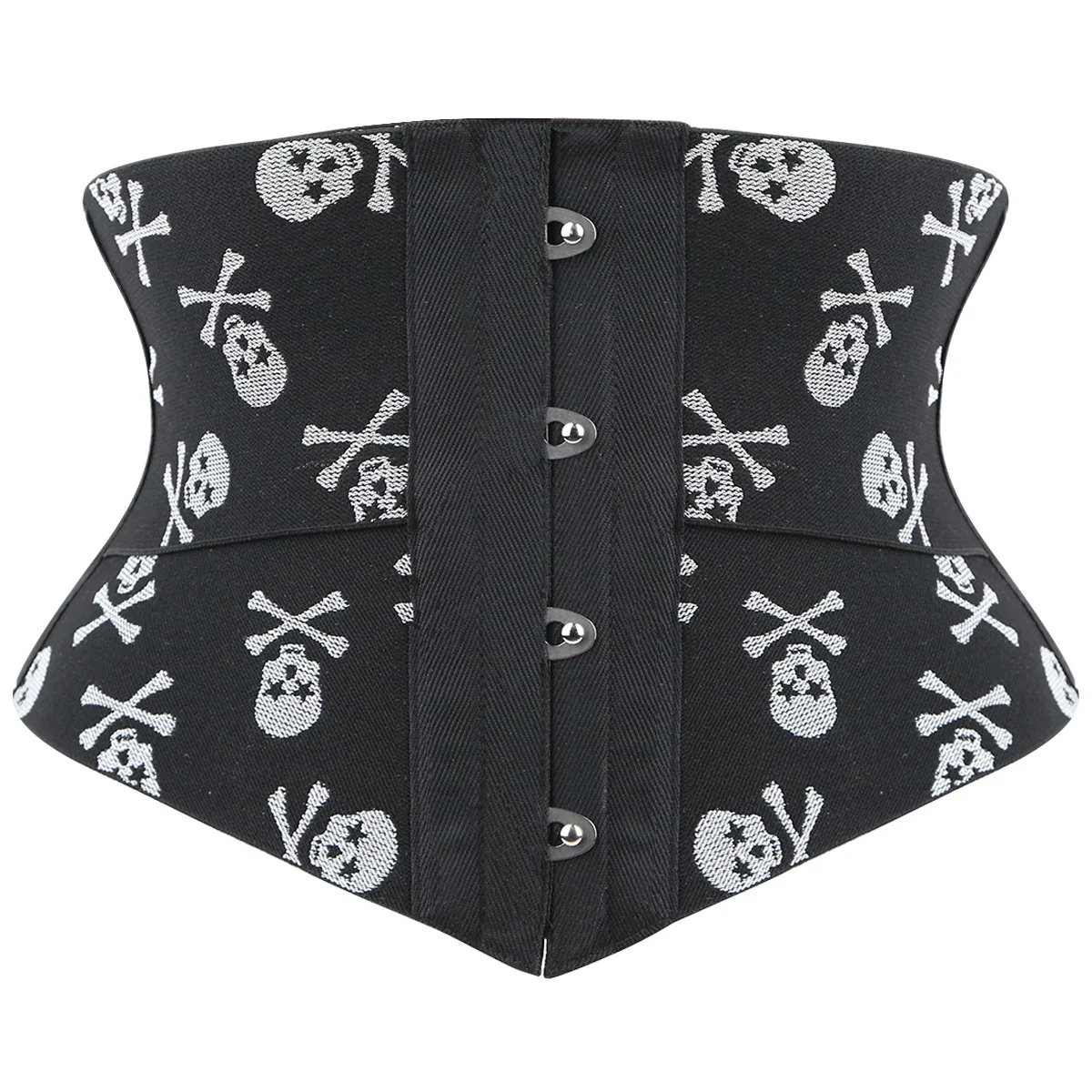 Women\'s Skull Halloween Belly Band Color-blocking Shaping Belt Hallowmas waist trainer Girdle Palace Clip Gothic Corset Tummy