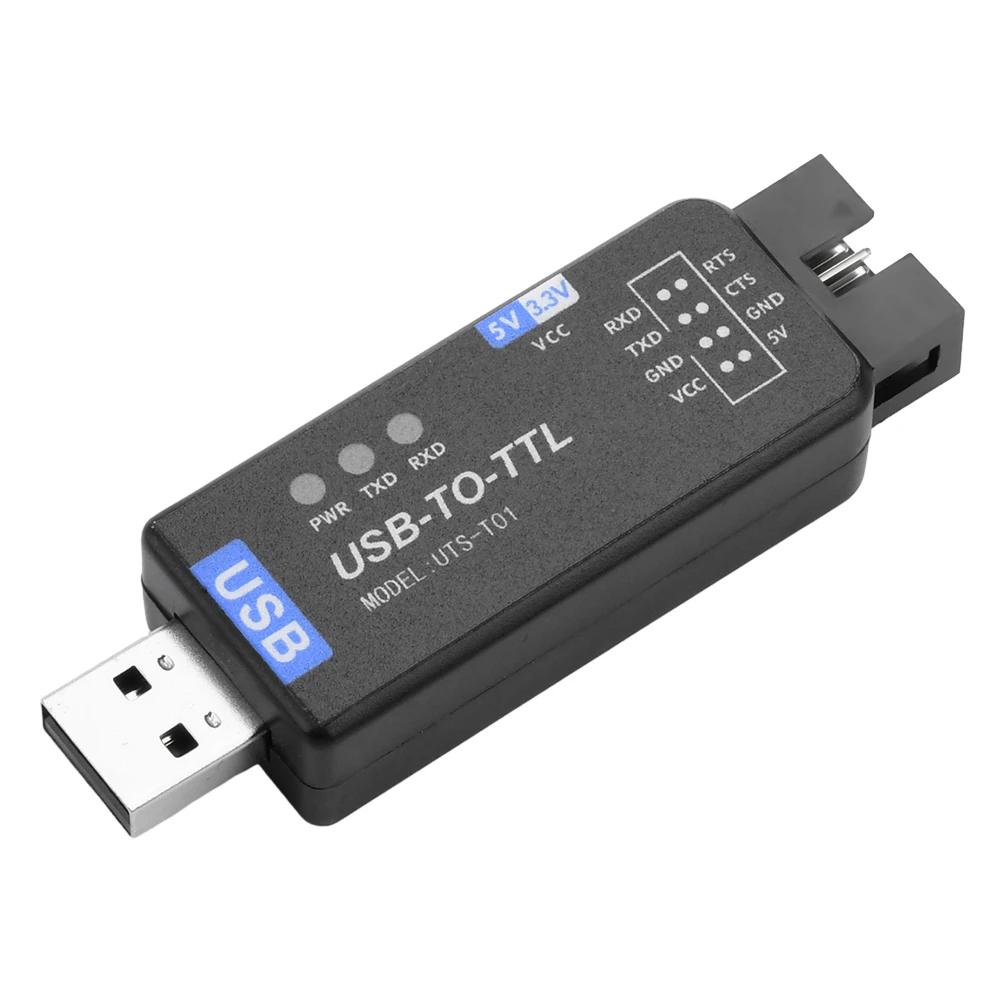 UTS-T01 USB To TTL Converter CH343G Chip Multi Protection & Systems Support Stable Transmission LED Indicators