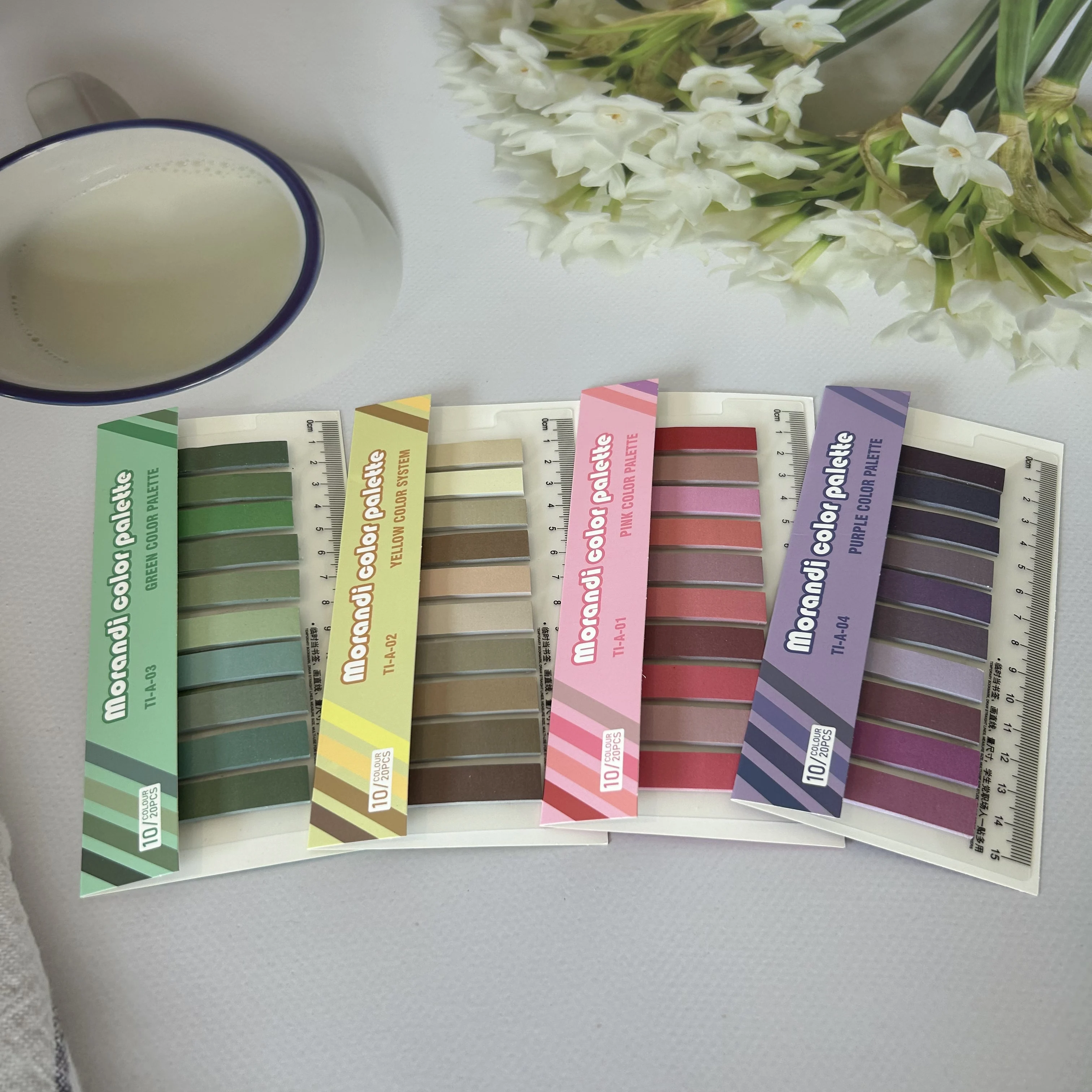 200 PCS Morandi Sticky Tabs Book Tabs Index Tabs Page Memo Sticky Note for Page Marker Planner Stickers Office School