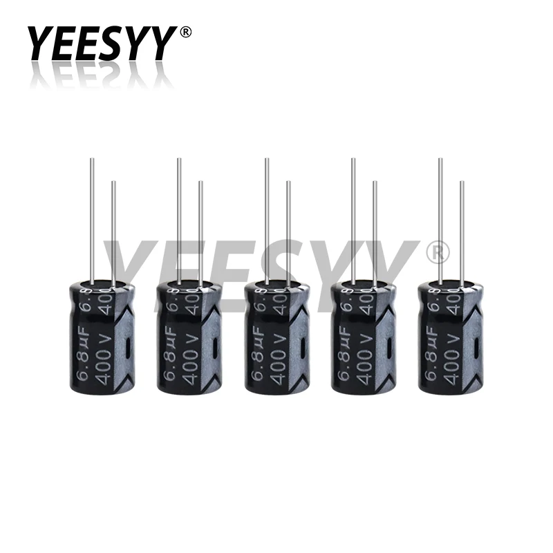 5pcs 400V Aluminum Electrolytic Capacitor 1UF 2.2UF 3.3UF 4.7UF 6.8UF 10UF 15UF 22UF 33UF 47UF 68UF 82UF 100UF 120UF 150UF